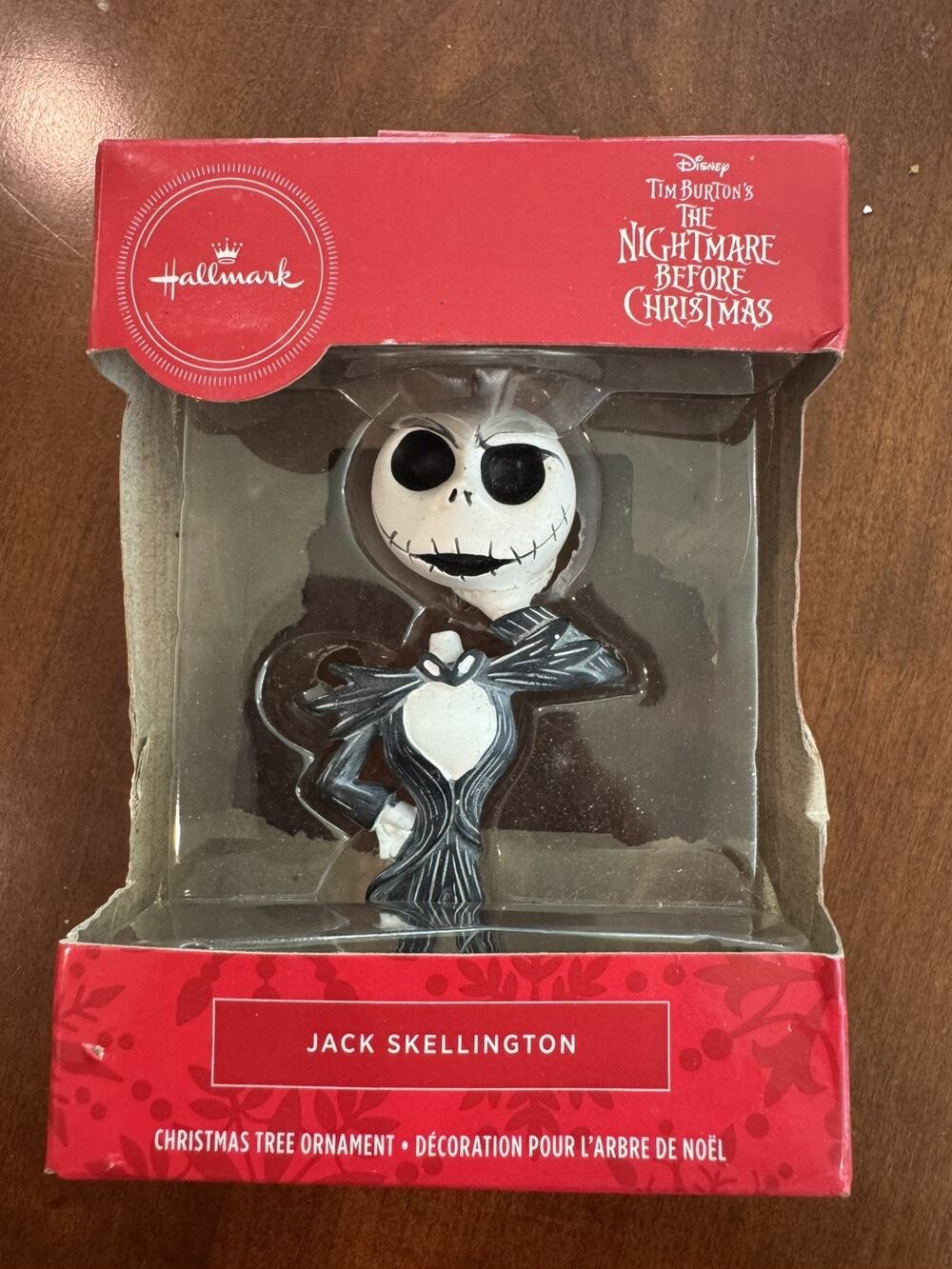 HALLMARK NIGHTMARE BEFORE CHRISTMAS JACK SKELLINGTON ORNAMENT 2019 TIM BURTON